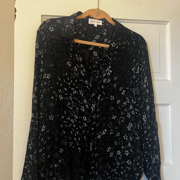 Bella Dahl sheer floral top - Picture 1 of 5